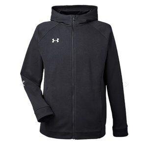 Men's Black Under Armour Hustle Full Zip Hoodie